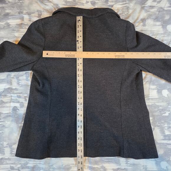 Talbots 2 Button Gray Tweed Blazer Pockets Jacket Coat Casual Women's 1X Gift - Picture 9 of 10